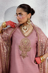 3-PC Embroidered Raw-Silk Suit CMA-5-018